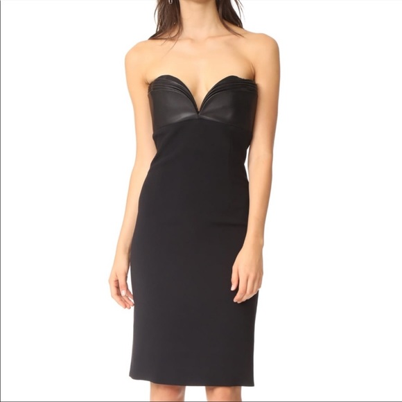 mini dress with lamb skin leather lining - Picture 2 of 5